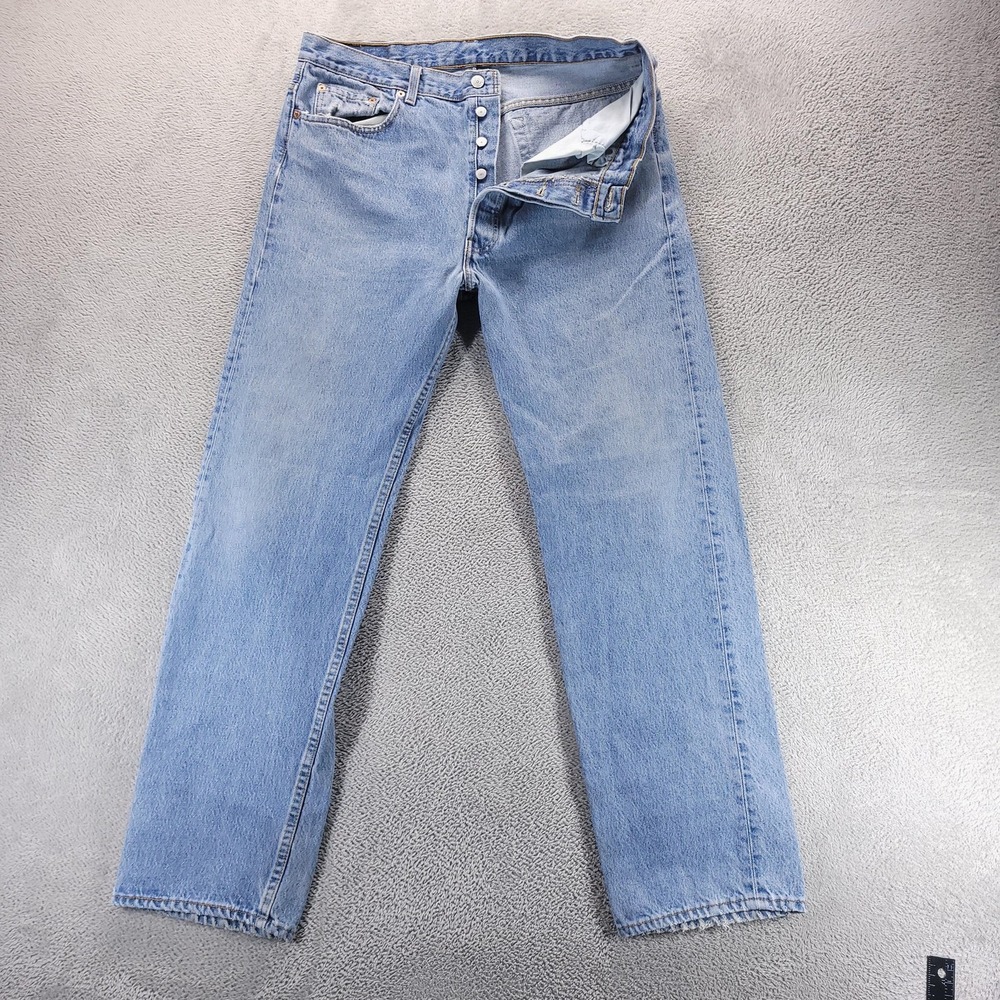 Levi's Jeans Mens 38x32 Blue 501-0191 Straight Regular VTG 90s Made In USA